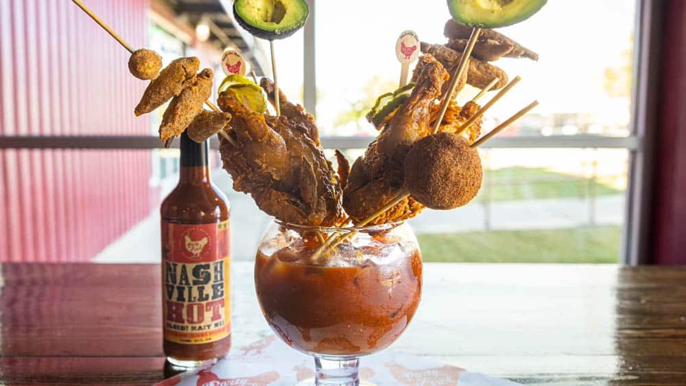 Craziest Bloody Marys in Nashville at Party Fowl